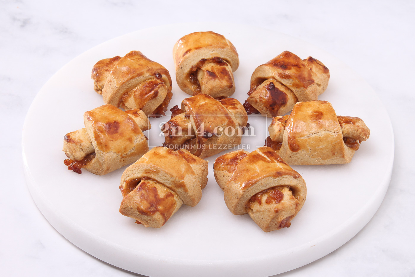 Karabuğday Elma Dolgulu Kurabiye