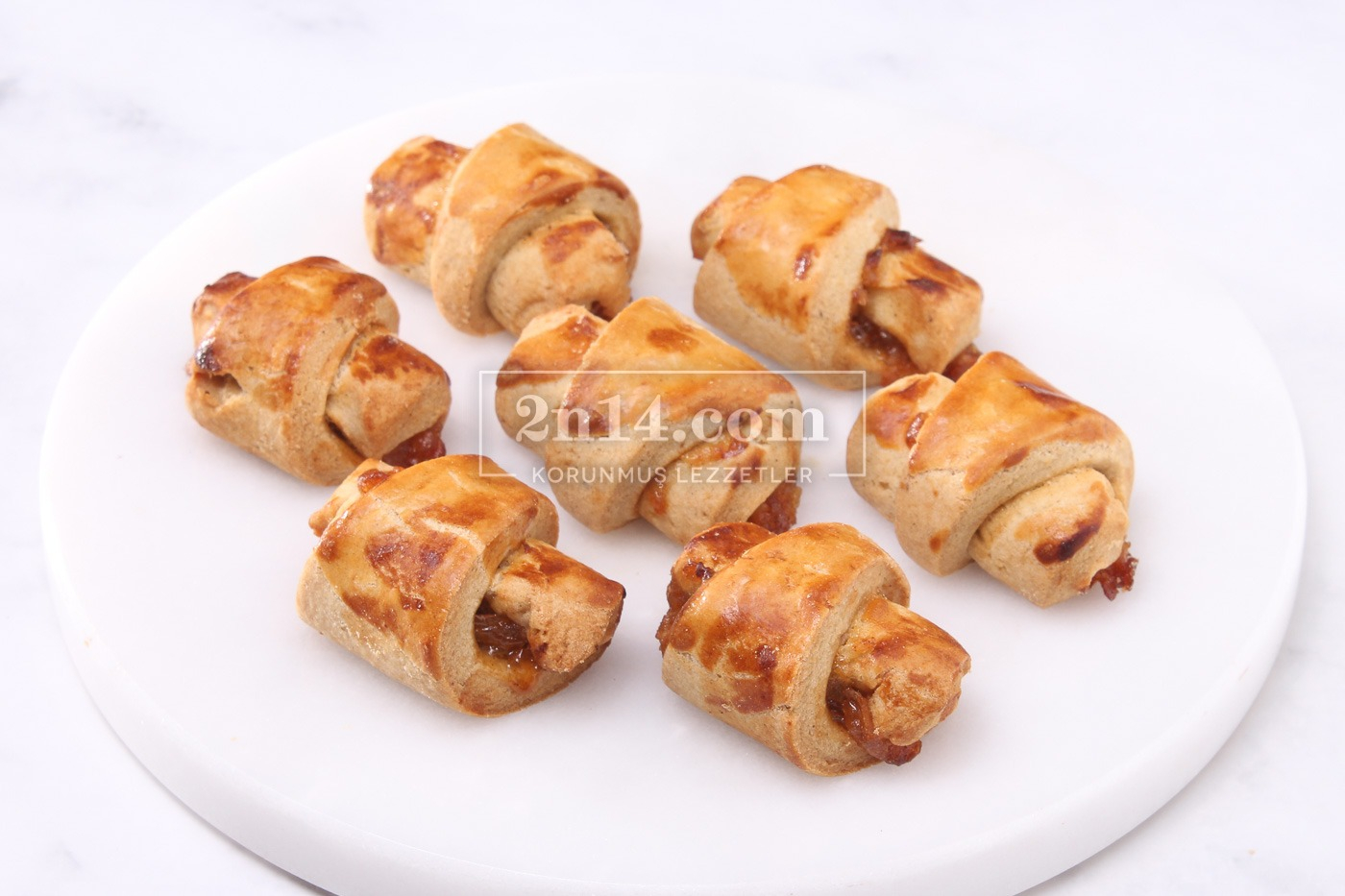 Karabuğday Elma Dolgulu Kurabiye
