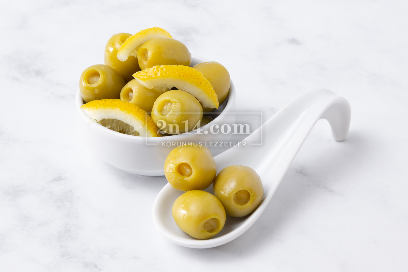 Limon Kabuğu Dolgulu Yeşil Zeytin  - Yeni Mahsul
