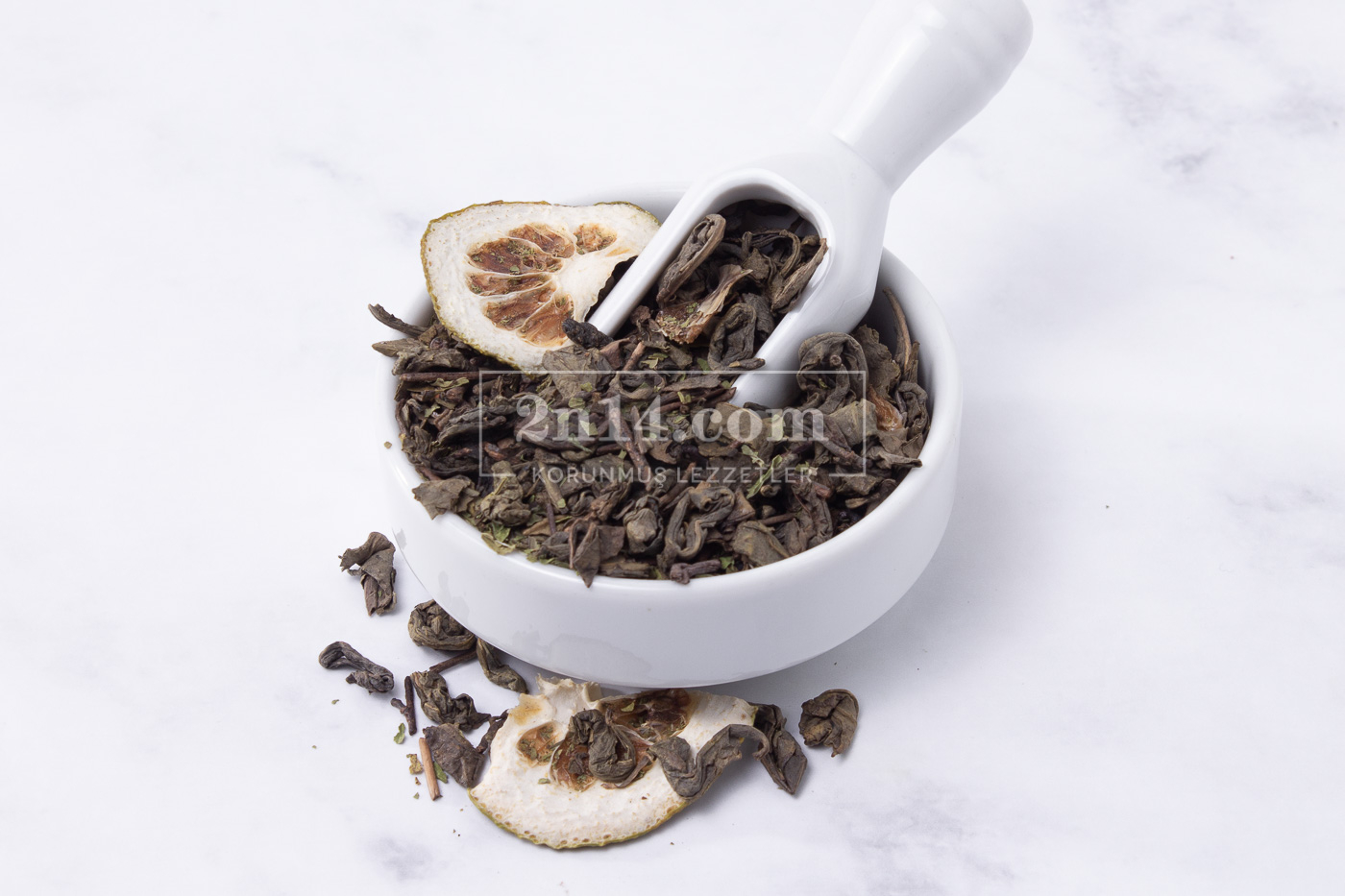 Nane Limon Kabuklu Yeşil Çay Karışımı