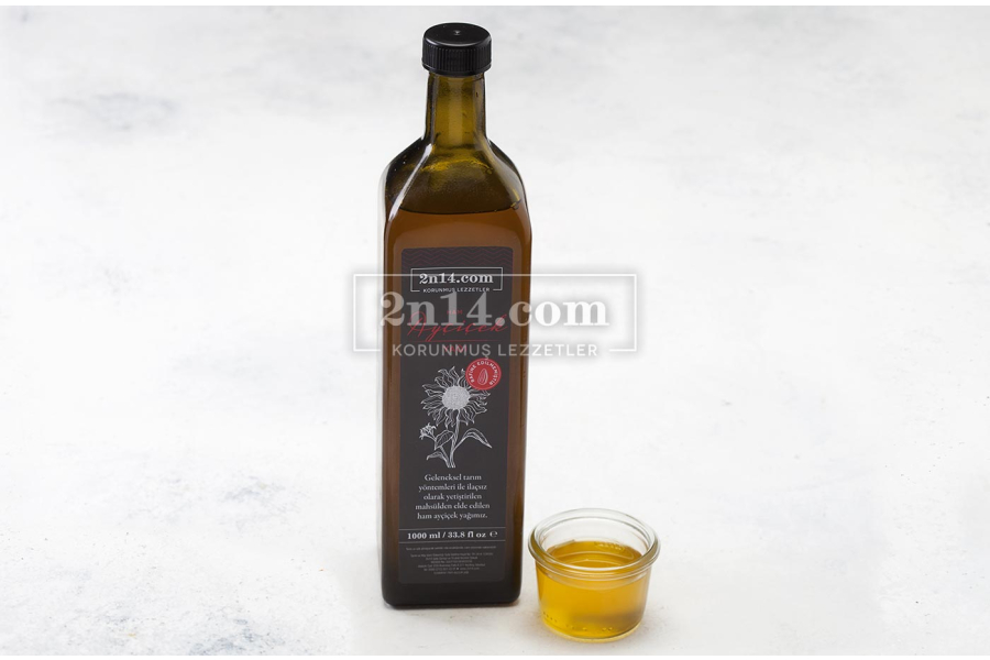 %100 Ham Rafine Edilmemiş Ayçiçek Yağı (Pestisit - Kurşun Analizli)