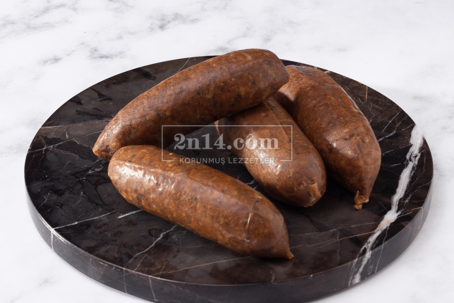 Parmak Acısız Dana Sucuk - Doğal Fermente (Salmonella-Nitrit-Nitrat Analizli-Koruyucusuz)