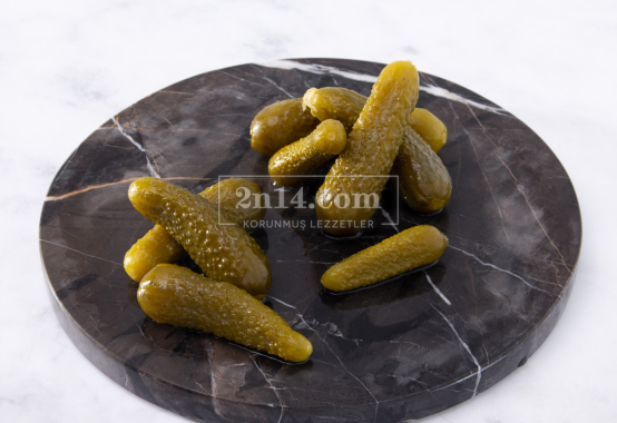 Kornişon Salatalık Turşusu - Doğal Fermente (GDO - Pestisit Analizli)