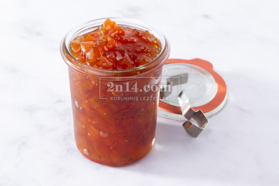 Şeftali Reçeli - Şeker İlavesiz (Pestisit - Arsenik - Kurşun Analizli)