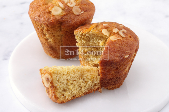 Sorgum-Fındık Unlu Portakallı Muffin (3 Adet)