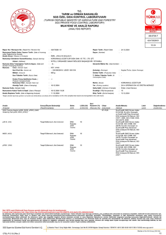 Kivi GDO Analiz Raporu