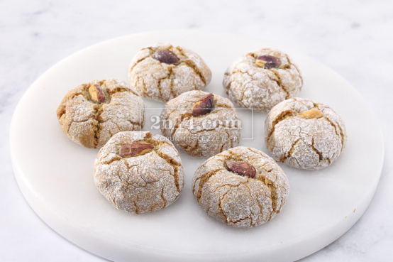 Amaretti Al Pistacchio (Antep Fıstık Unlu)