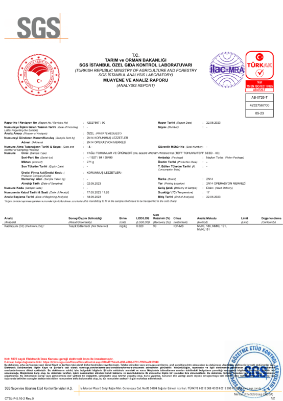 Teff Tohumu - IŞINSIZ